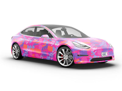 After Glow Abstract Vehicle Vinyl Wrap
