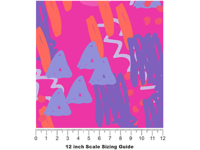 After Glow Abstract Vinyl Film Pattern Size 12 inch Scale~Rwraps After Glow Abstract Sizing Chart~2