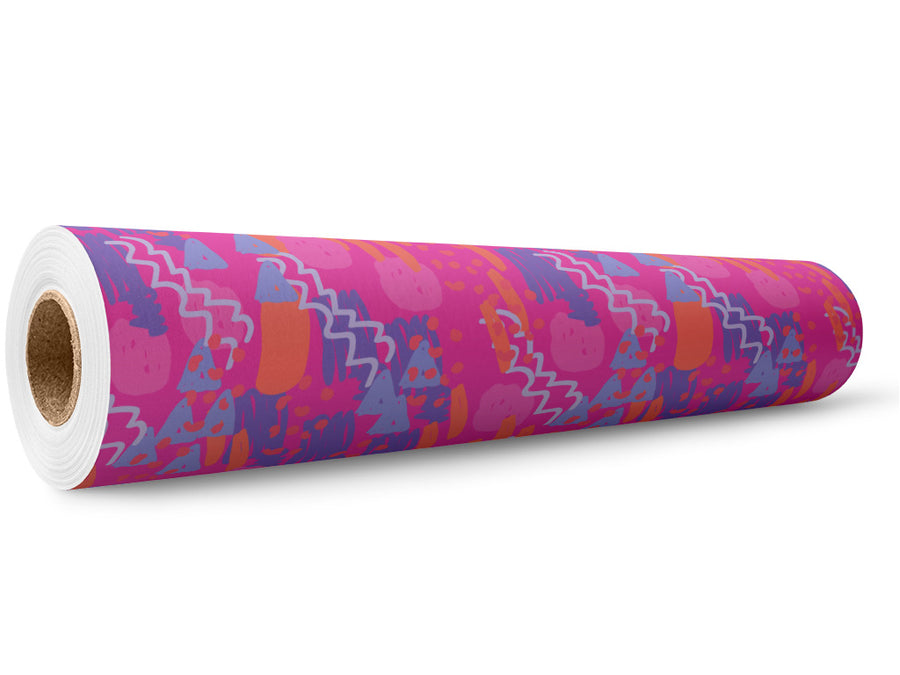 After Glow Abstract Wrap Film Wholesale Roll~Rwraps Series 914 Digitally Printed Vinyl Roll~5