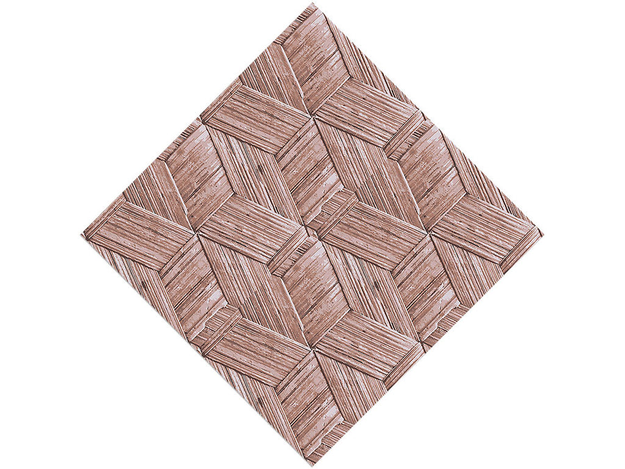 Aged Crates Wooden Parquet Vinyl Wrap Pattern