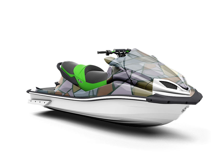 Aggressive Earth Cobblestone Jet Ski Vinyl Customized Wrap