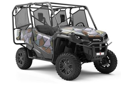 Aggressive Earth Cobblestone Utility Vehicle Vinyl Wrap