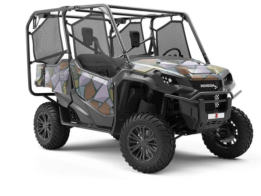 Aggressive Earth Cobblestone Utility Vehicle Vinyl Wrap