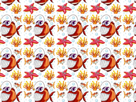 Agreeable Angler Marine Life Vinyl Wrap Pattern~Rwraps Series 914 Digitally Printed Vinyl Wrap~0