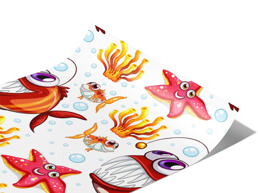 Agreeable Angler Marine Life Vinyl Wraps~Rwraps Series 914 Digitally Printed Vinyl Wrap~0