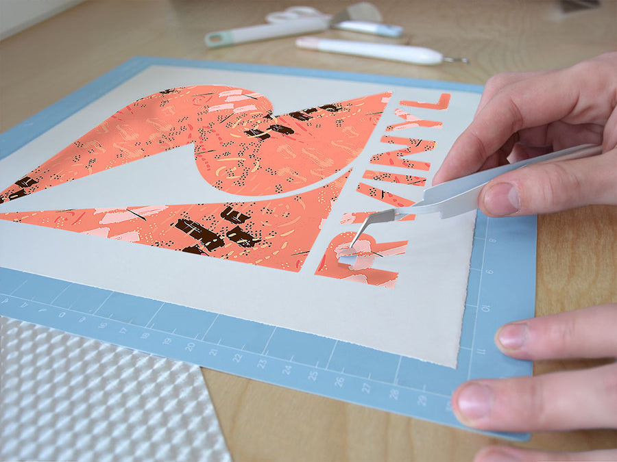 ah miss abstract geometric Easy Weed Craft Vinyl