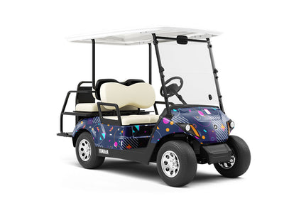 Air War Abstract Wrapped Golf Cart