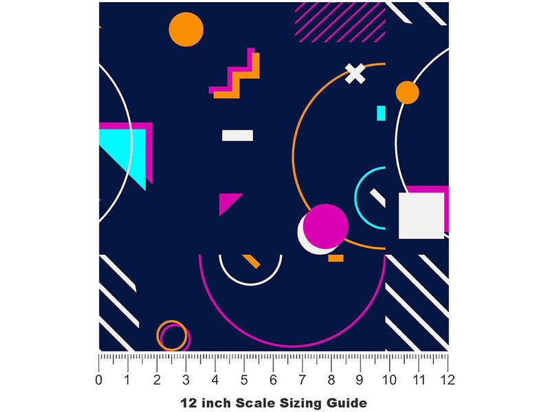 Air War Abstract Vinyl Film Pattern Size 12 inch Scale~Rwraps Air War Abstract Sizing Chart~2