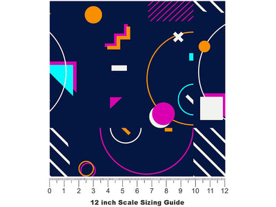 Air War Abstract Vinyl Film Pattern Size 12 inch Scale~Rwraps Air War Abstract Sizing Chart~2