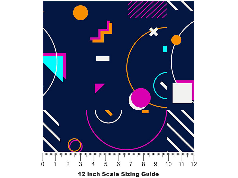 Air War Abstract Vinyl Film Pattern Size 12 inch Scale~Rwraps Air War Abstract Sizing Chart~2