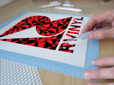 alert level abstract geometric Easy Weed Craft Vinyl