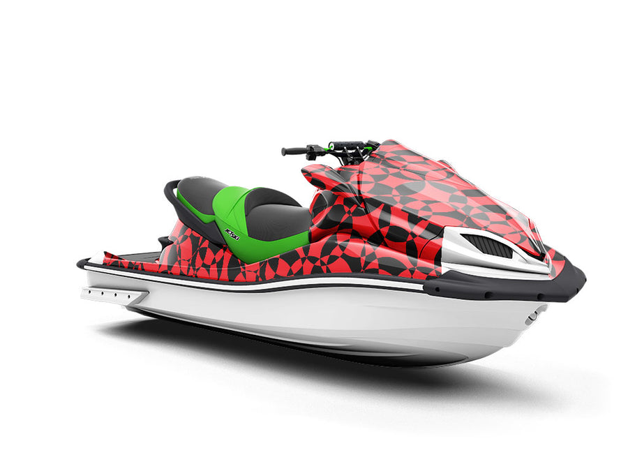 Alert Level Abstract Jet Ski Vinyl Customized Wrap