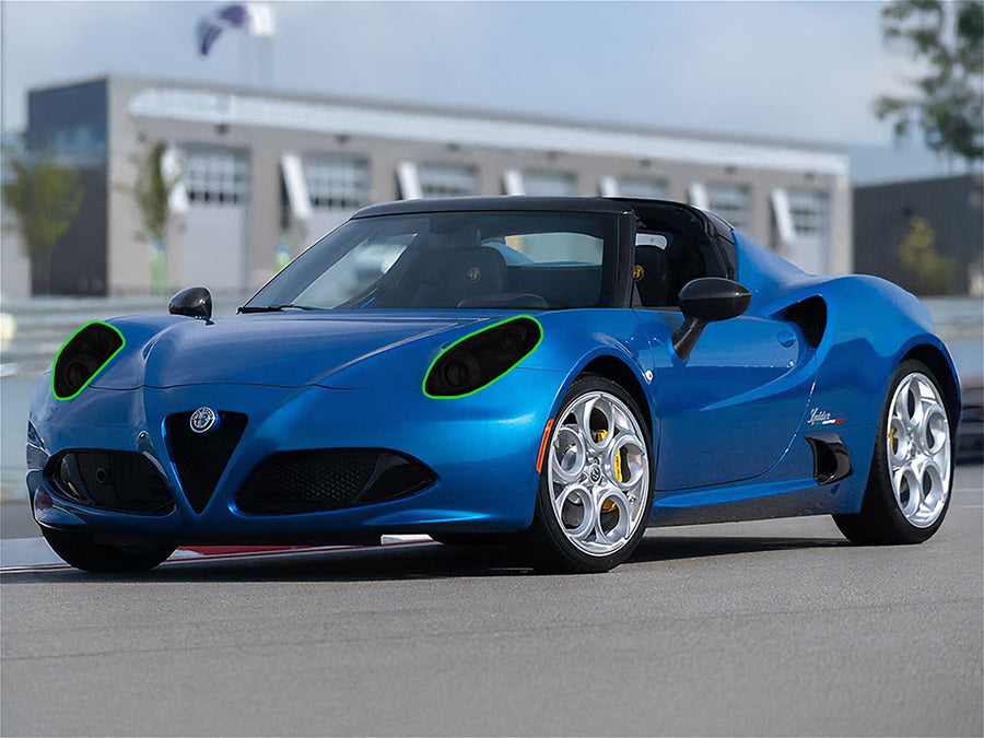 alfa romeo 4c 2015-2020 Headlight Tint Location