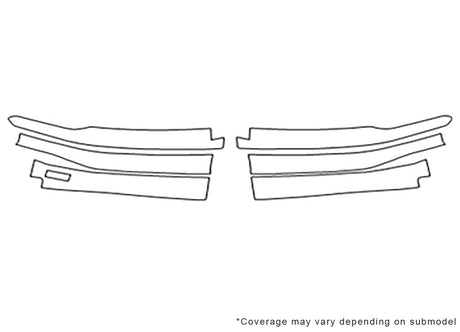 4c 3M Clear Bra Door Cup Precut PPF Diagram