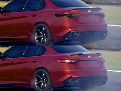 giulia Before and After Smoked Taillights