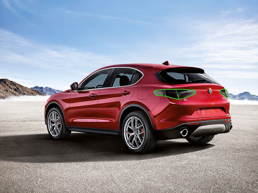 stelvio Tail Light Tint Installation Points