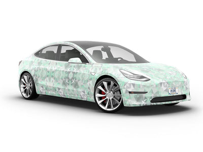 Algal Layer Tile Vehicle Vinyl Wrap