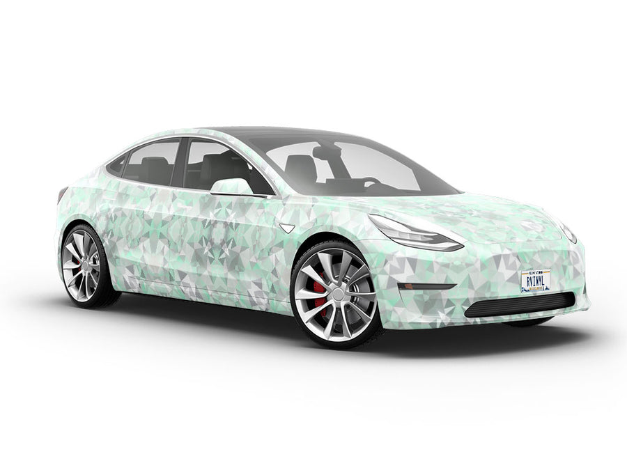 Algal Layer Tile Vehicle Vinyl Wrap