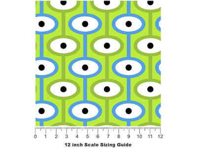 Alien Eyes Toy Room Vinyl Film Pattern Size 12 inch Scale~Rwraps Alien Eyes Toy Room Sizing Chart~2