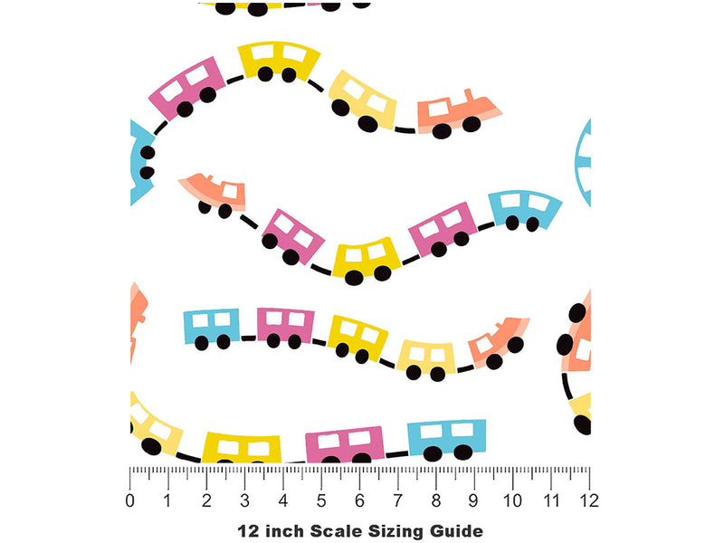 All Aboard Toy Room Vinyl Film Pattern Size 12 inch Scale~Rwraps All Aboard Toy Room Sizing Chart~2