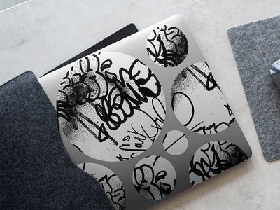 all city graffiti DIY Laptop Stickers
