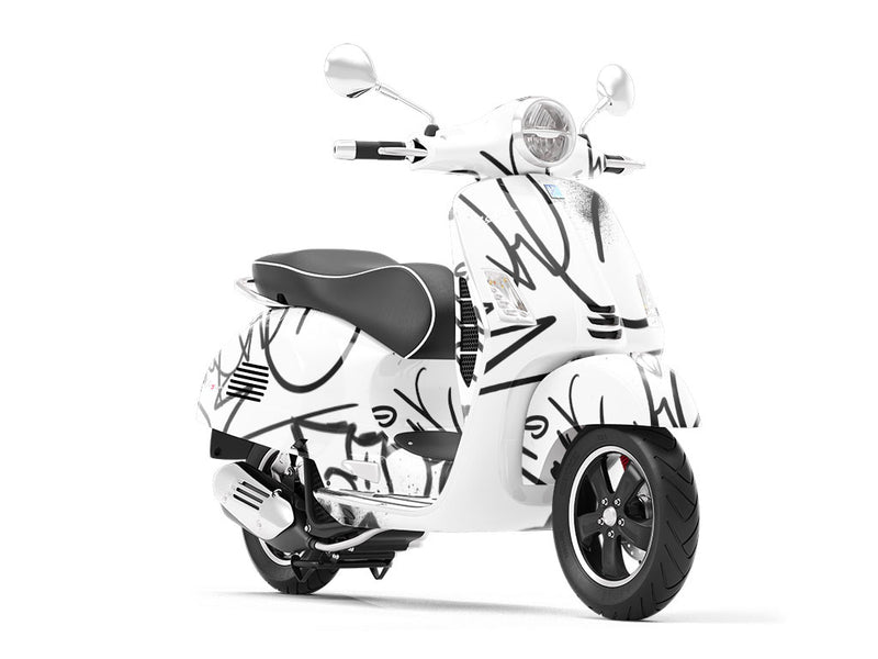 All City Graffiti Vespa Scooter Wrap Film