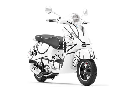 All City Graffiti Vespa Scooter Wrap Film