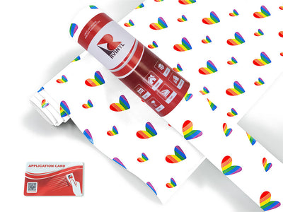 all colors heart Craft Vinyl Roll