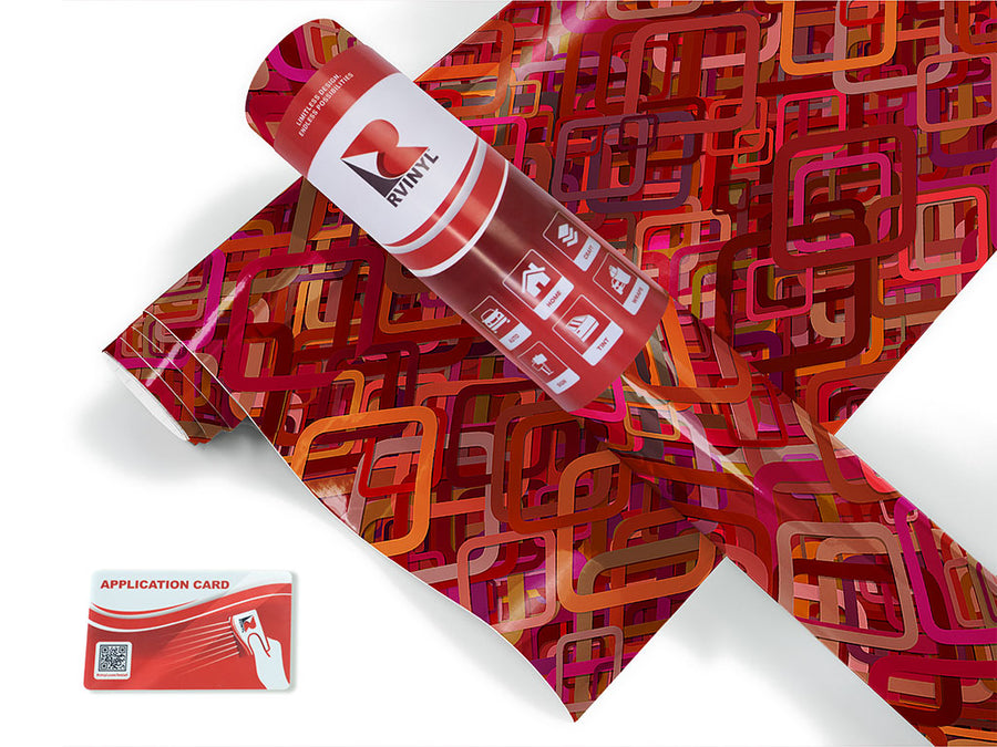 all hell abstract geometric Craft Vinyl Roll