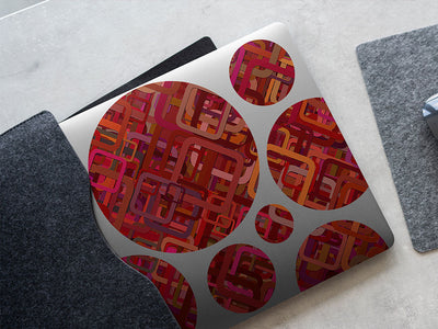 all hell abstract geometric DIY Laptop Stickers
