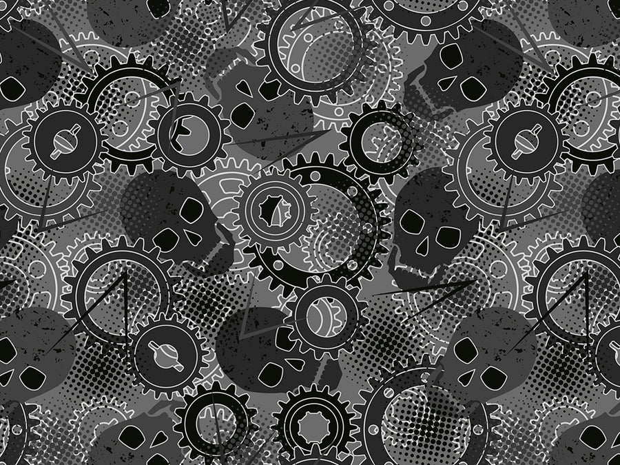 All In Gear Graffiti Vinyl Wrap Pattern~Rwraps Series 914 Digitally Printed Vinyl Wrap~0