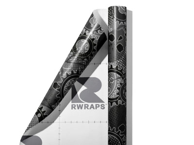 All In Gear Graffiti Wrap Film Sheets~Rwraps Series 914 All In Gear Graffiti Scrolled Sheet~3