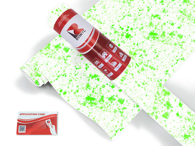 all lime paint splatter Craft Vinyl Roll
