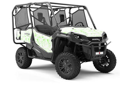 All Lime Paint Splatter Utility Vehicle Vinyl Wrap