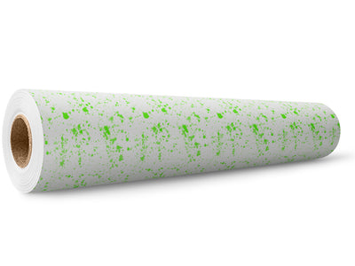 All Lime Paint Splatter Wrap Film Wholesale Roll~Rwraps Series 914 Digitally Printed Vinyl Roll~5