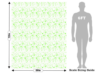 All Lime Paint Splatter Vehicle Wrap Scale~Rwraps Series 914 All Lime Paint Splatter Measurements~1