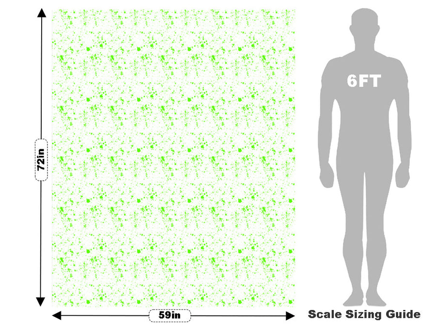 All Lime Paint Splatter Vehicle Wrap Scale~Rwraps Series 914 All Lime Paint Splatter Measurements~1