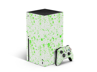 all lime paint splatter XBOX DIY Decal