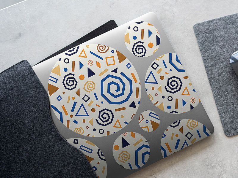 all time abstract geometric DIY Laptop Stickers