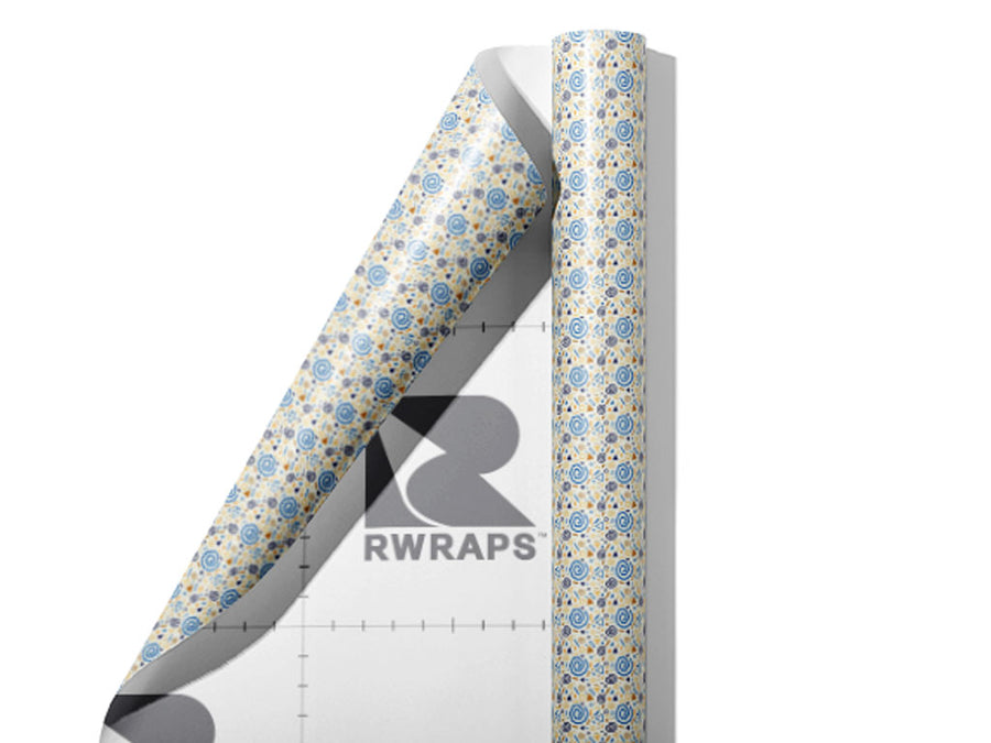All Time Abstract Wrap Film Sheets~Rwraps Series 914 All Time Abstract Scrolled Sheet~3