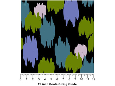 Allay Pain Abstract Vinyl Film Pattern Size 12 inch Scale~Rwraps Allay Pain Abstract Sizing Chart~2
