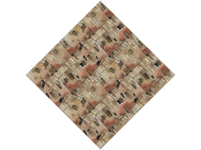 Almond Brown Brick Vinyl Wrap Pattern