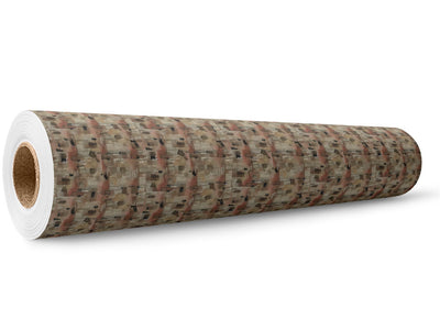 Almond Brown Brick Wrap Film Wholesale Roll~Rwraps Series 914 Digitally Printed Vinyl Roll~5
