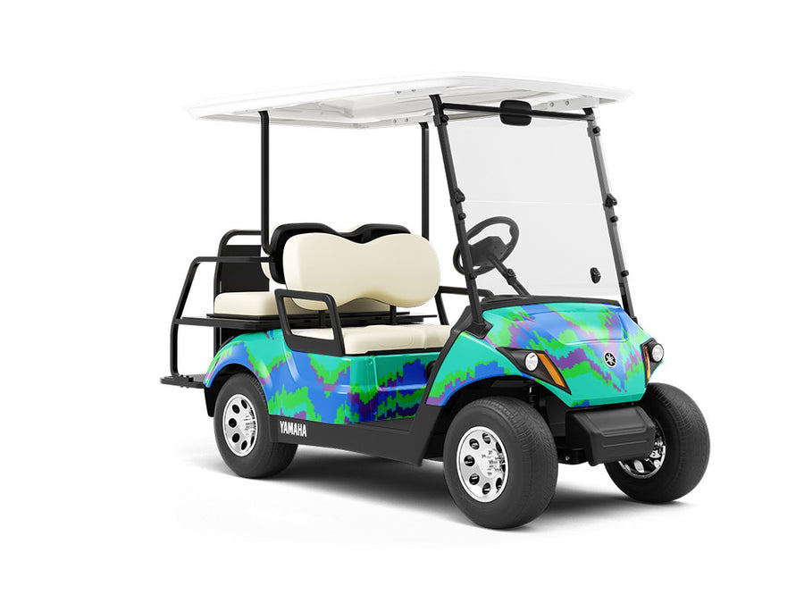 Alone Again Abstract Wrapped Golf Cart