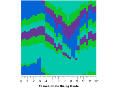 Alone Again Abstract Vinyl Film Pattern Size 12 inch Scale~Rwraps Alone Again Abstract Sizing Chart~2