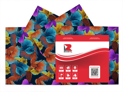 alpha betta fish salt water Craft Vinyl Sheet Pack
