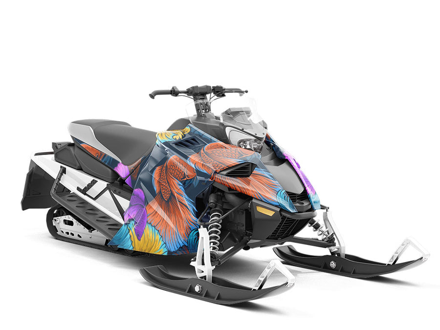 Alpha Betta Fish Marine Life Custom Wrapped Snowmobile