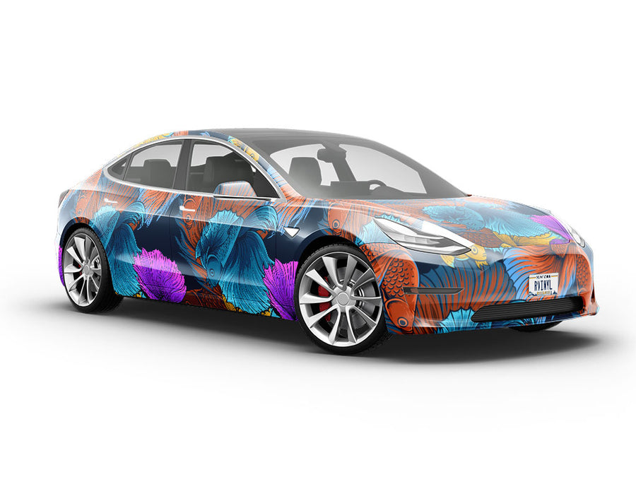 Alpha Betta Fish Marine Life Vehicle Vinyl Wrap