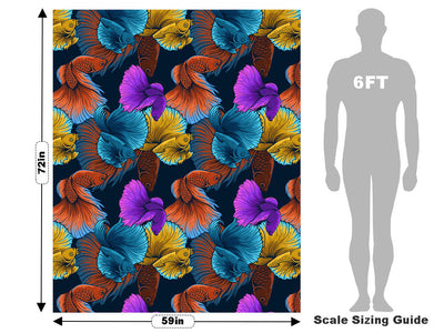 Alpha Betta Fish Marine Life Vehicle Wrap Scale~Rwraps Series 914 Alpha Betta Fish Marine Life Measurements~1