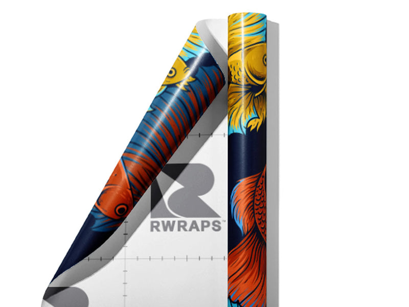 Alpha Betta Fish Marine Life Wrap Film Sheets~Rwraps Series 914 Alpha Betta Fish Marine Life Scrolled Sheet~3